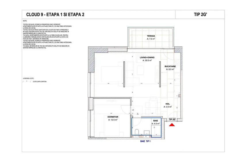 Cloud9 Evolution apartament 2 camere